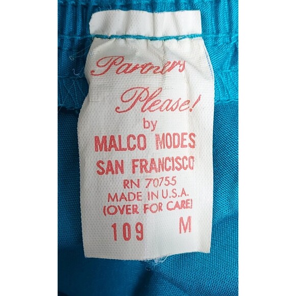 Vintage Ladies Teal Partners Please by Malco Modes Square Dance Rockabilly Skirt - Picture 3 of 7